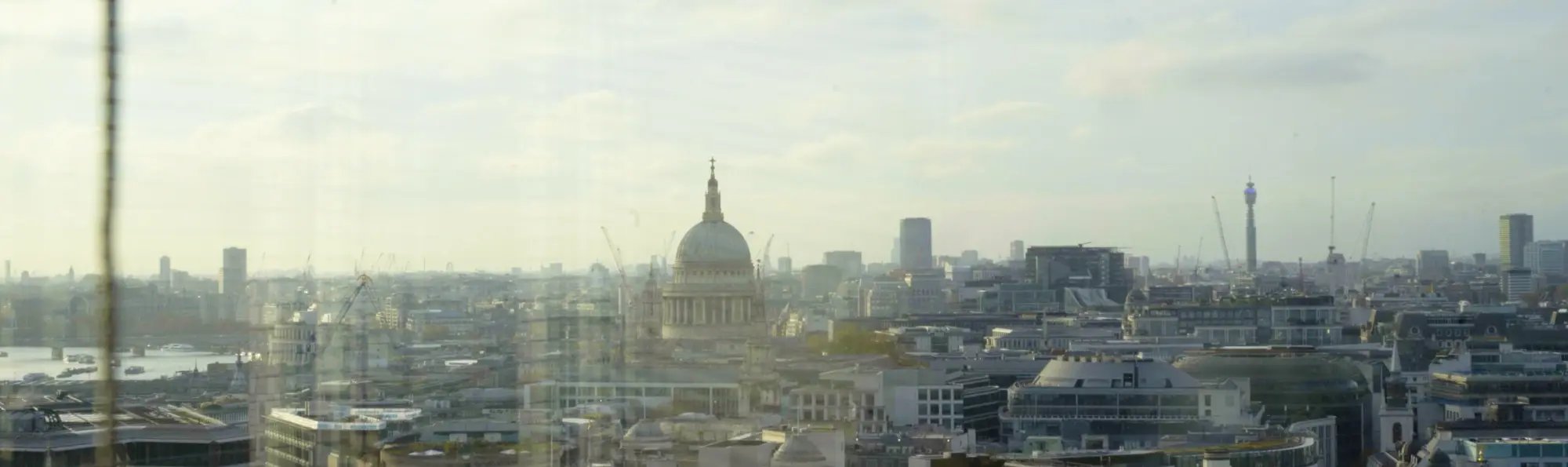 View of the London skyline with St Paul’s Cathedral
